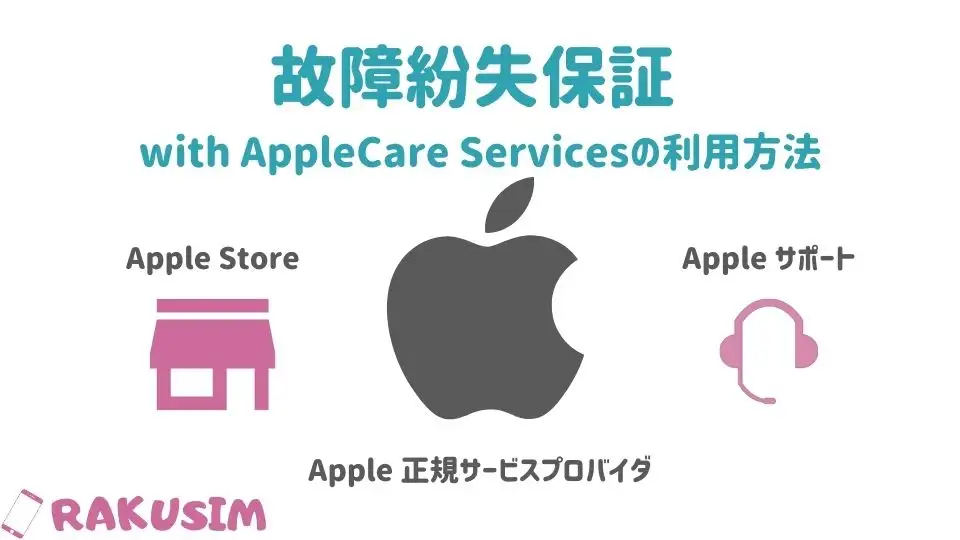 楽天モバイルの「故障紛失保証 with AppleCare Services」の利用方法